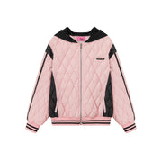 Argyle Quilting Padded Jacket