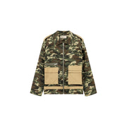 Pocket Camouflage Zip-Up Jacket