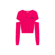 Sleeve Slit Knit Top