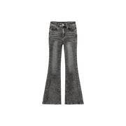Washed Bootcut Denim Jeans