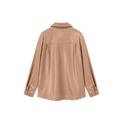 Pocket Leather Shacket