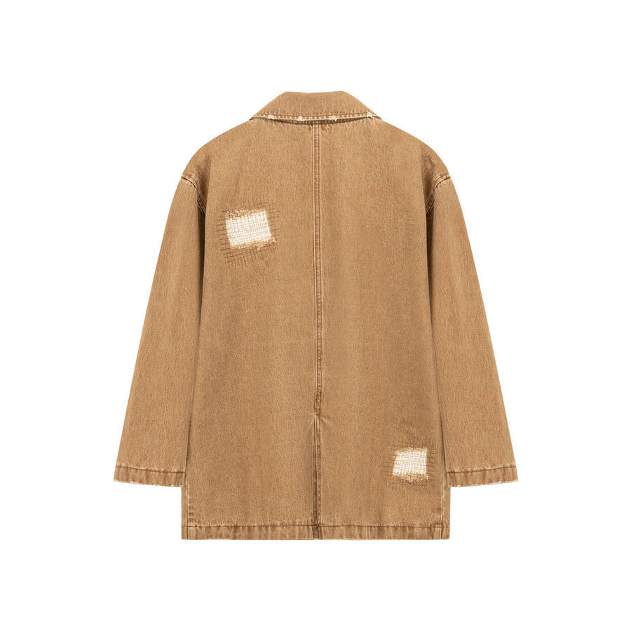 CHUU Boxy Single Blazer Jacket