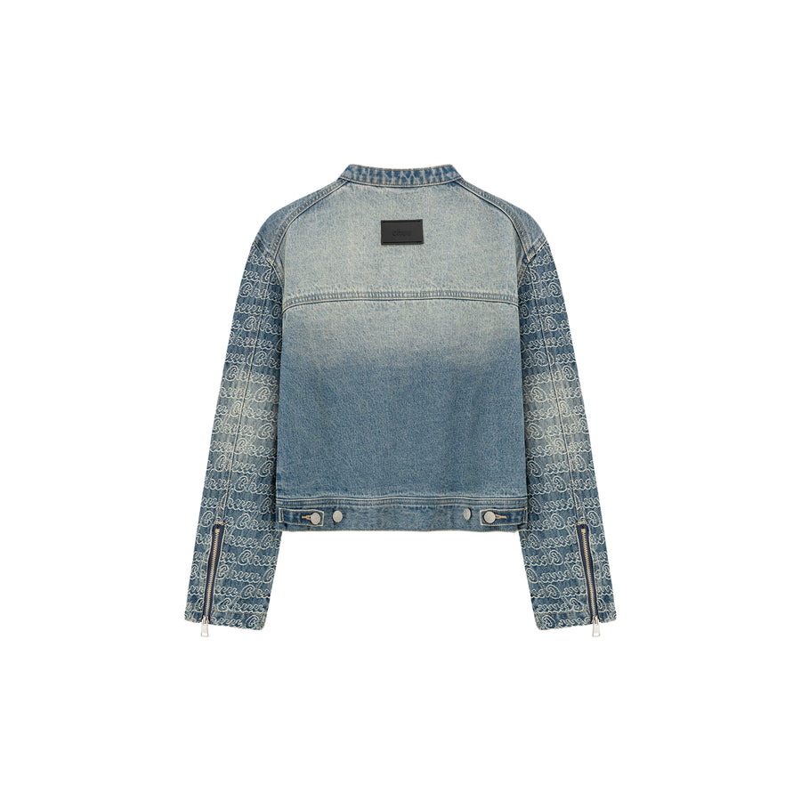 CHUU Logo Lettering Denim Jacket