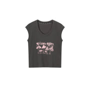 U-Neck Mushroom Club T-Shirt