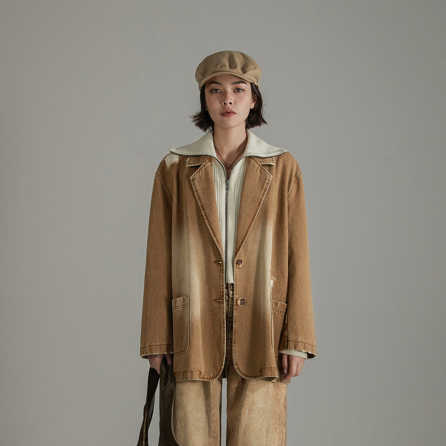 CHUU Boxy Single Blazer Jacket