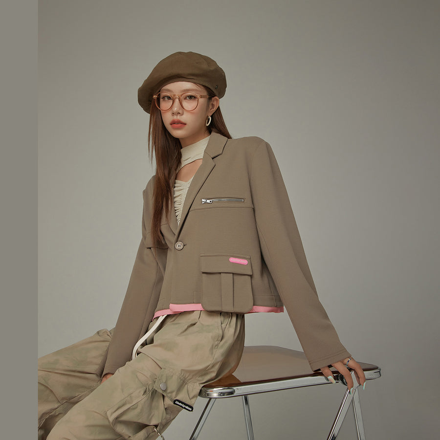 CHUU Color Point Pocket Jacket