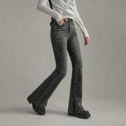 Washed Bootcut Denim Jeans