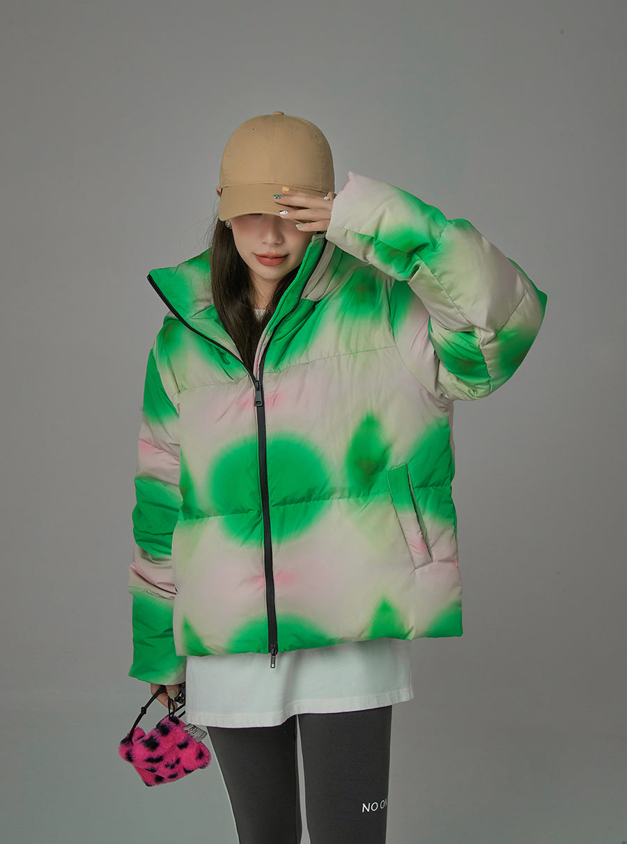 CHUU Neo Graphic Design Padded Jacket