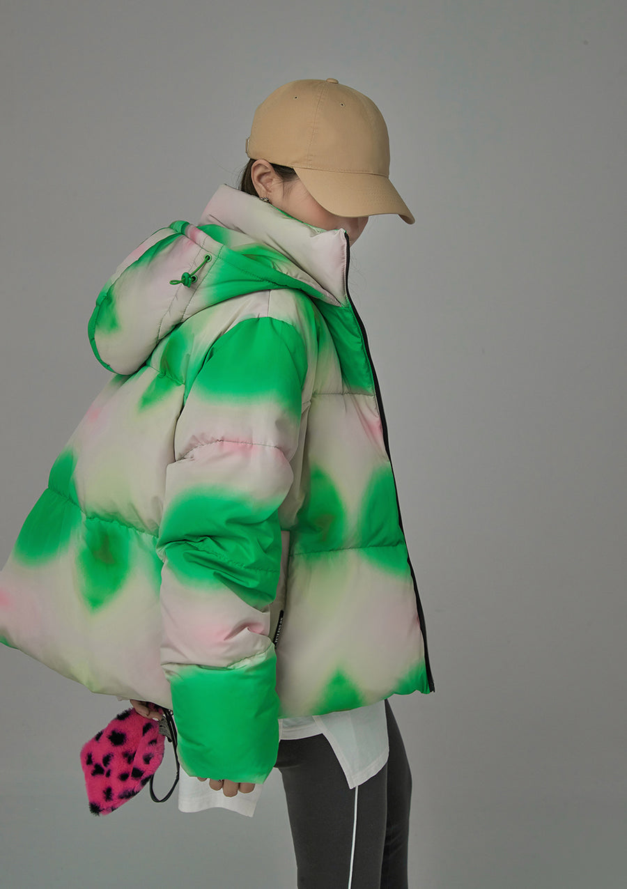 CHUU Neo Graphic Design Padded Jacket