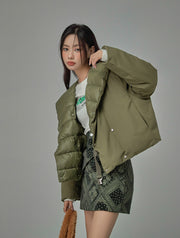 Y2K And Lemons Drapped Padded Jacket