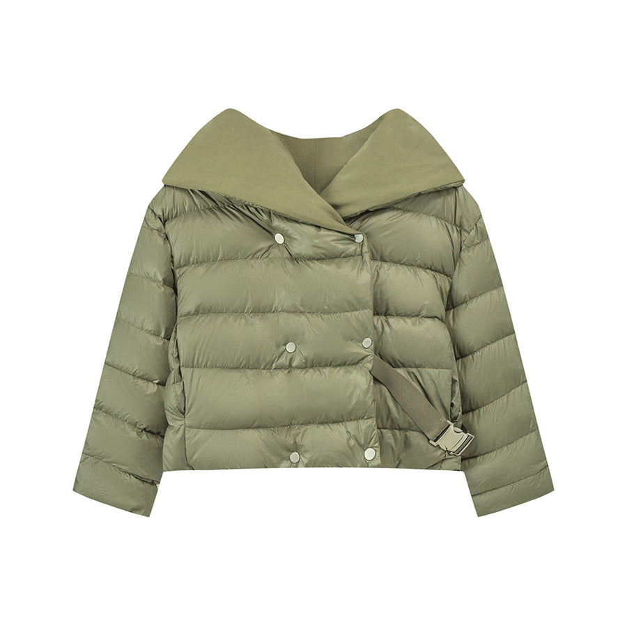 CHUU Y2K And Lemons Drapped Padded Jacket