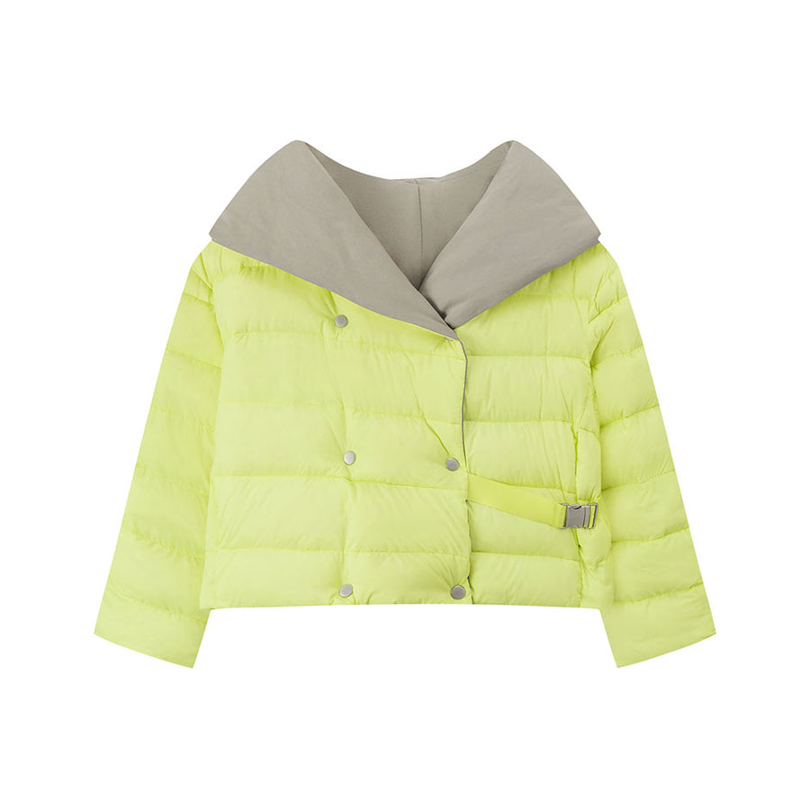 CHUU Y2K And Lemons Drapped Padded Jacket
