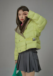 Y2K And Lemons Drapped Padded Jacket