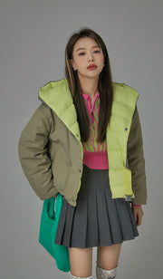 Y2K And Lemons Drapped Padded Jacket
