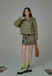 Y2K And Lemons Drapped Padded Jacket