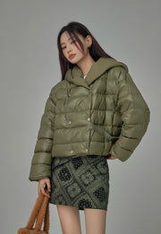 Y2K And Lemons Drapped Padded Jacket