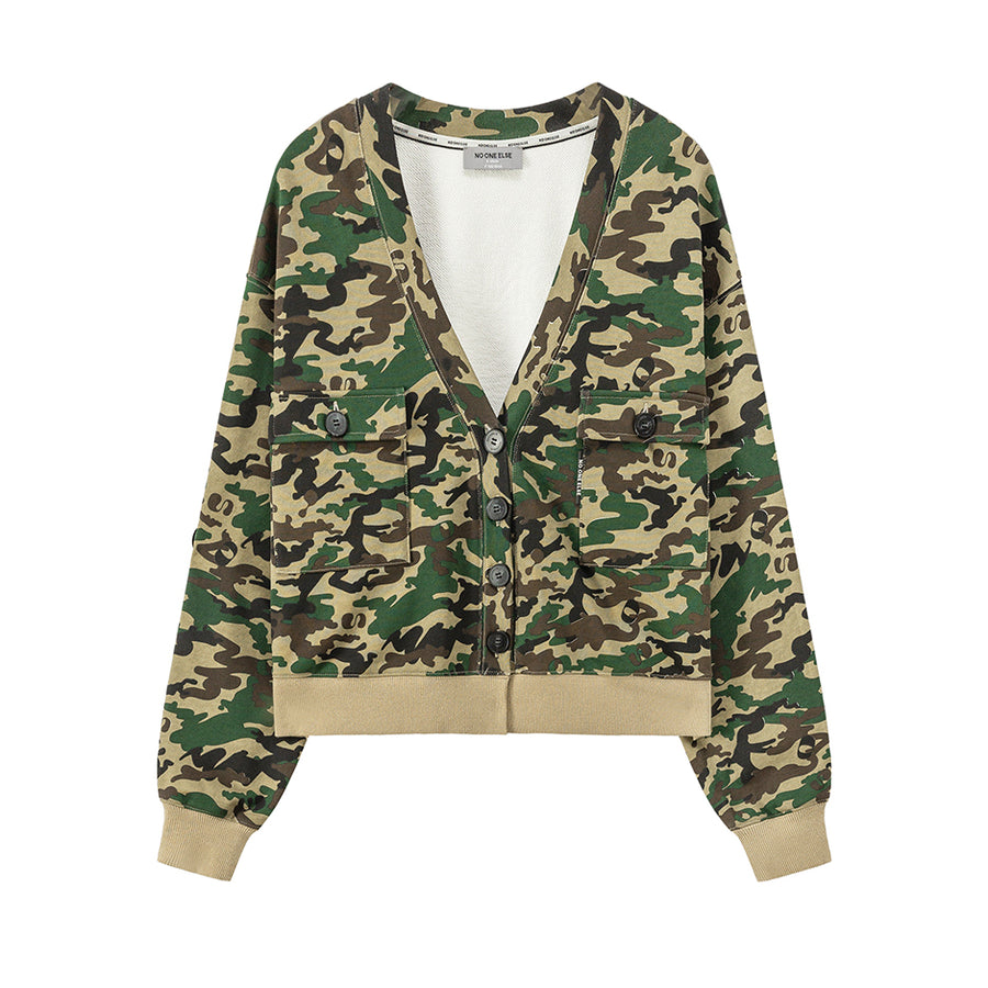 CHUU How You Make Me Feel Camo Jacket