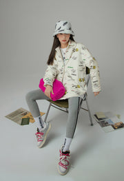 Stay A Mystery Graphic Shacket