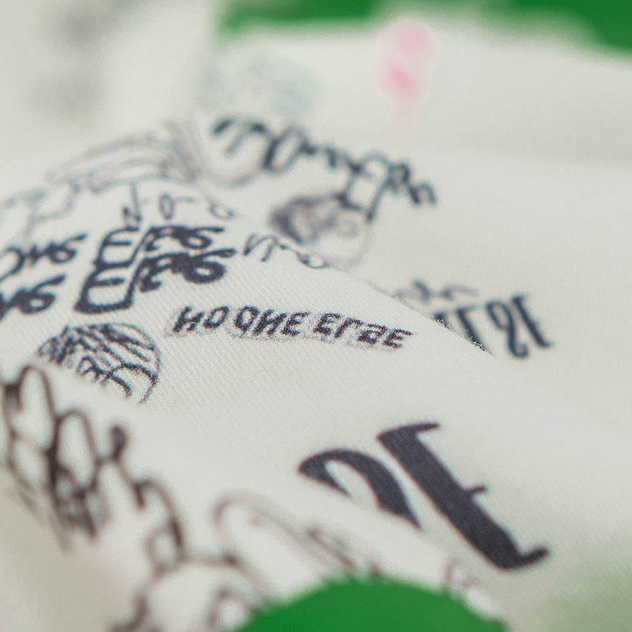 CHUU Stay A Mystery Graphic Shacket