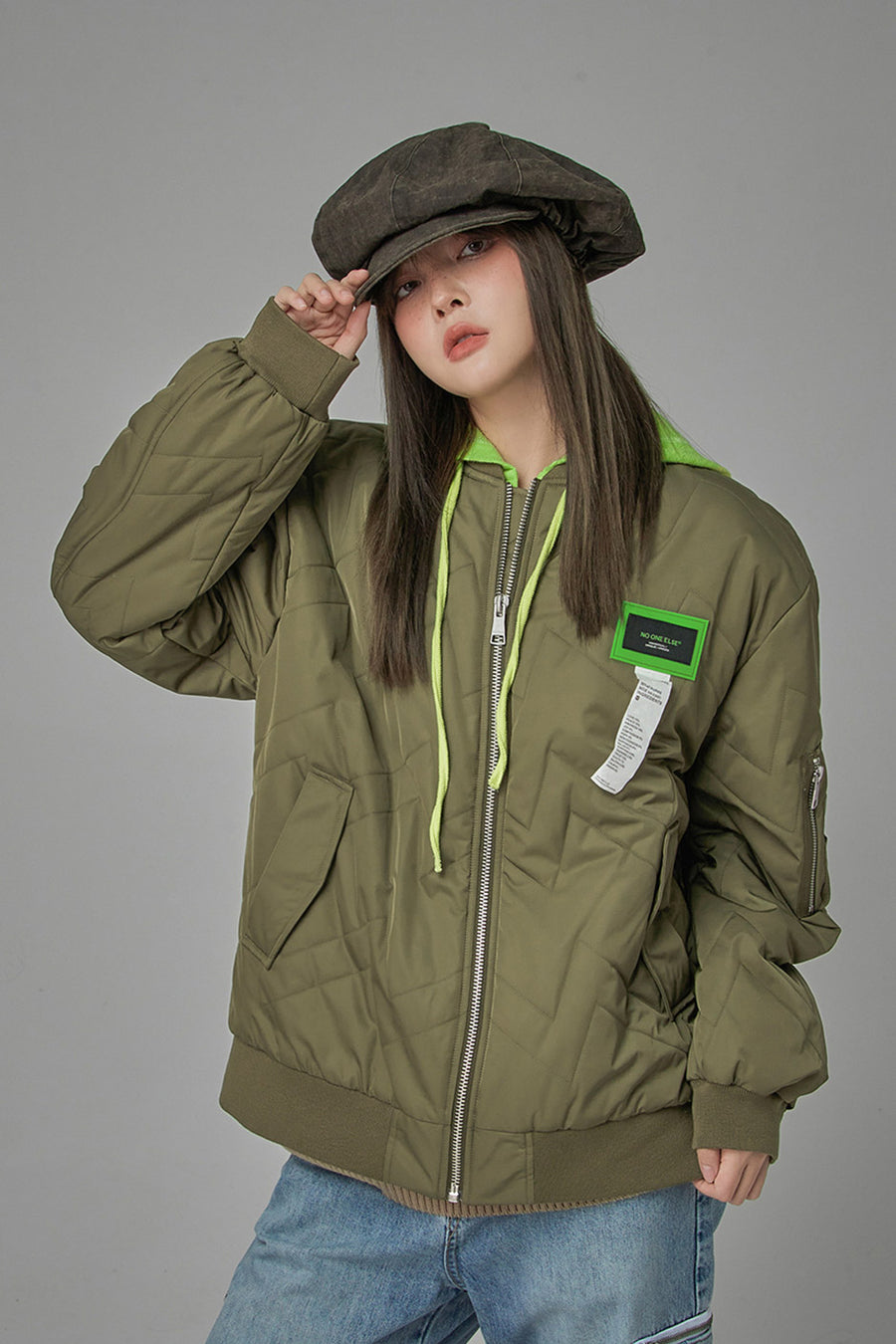 CHUU Getting Some Progress Padded Jacket