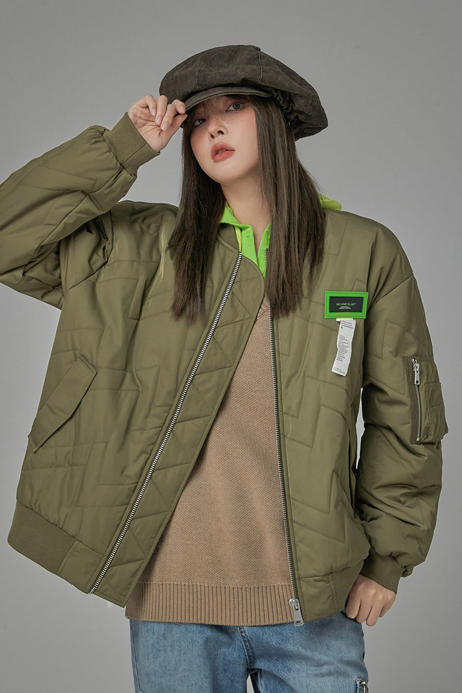 CHUU Getting Some Progress Padded Jacket