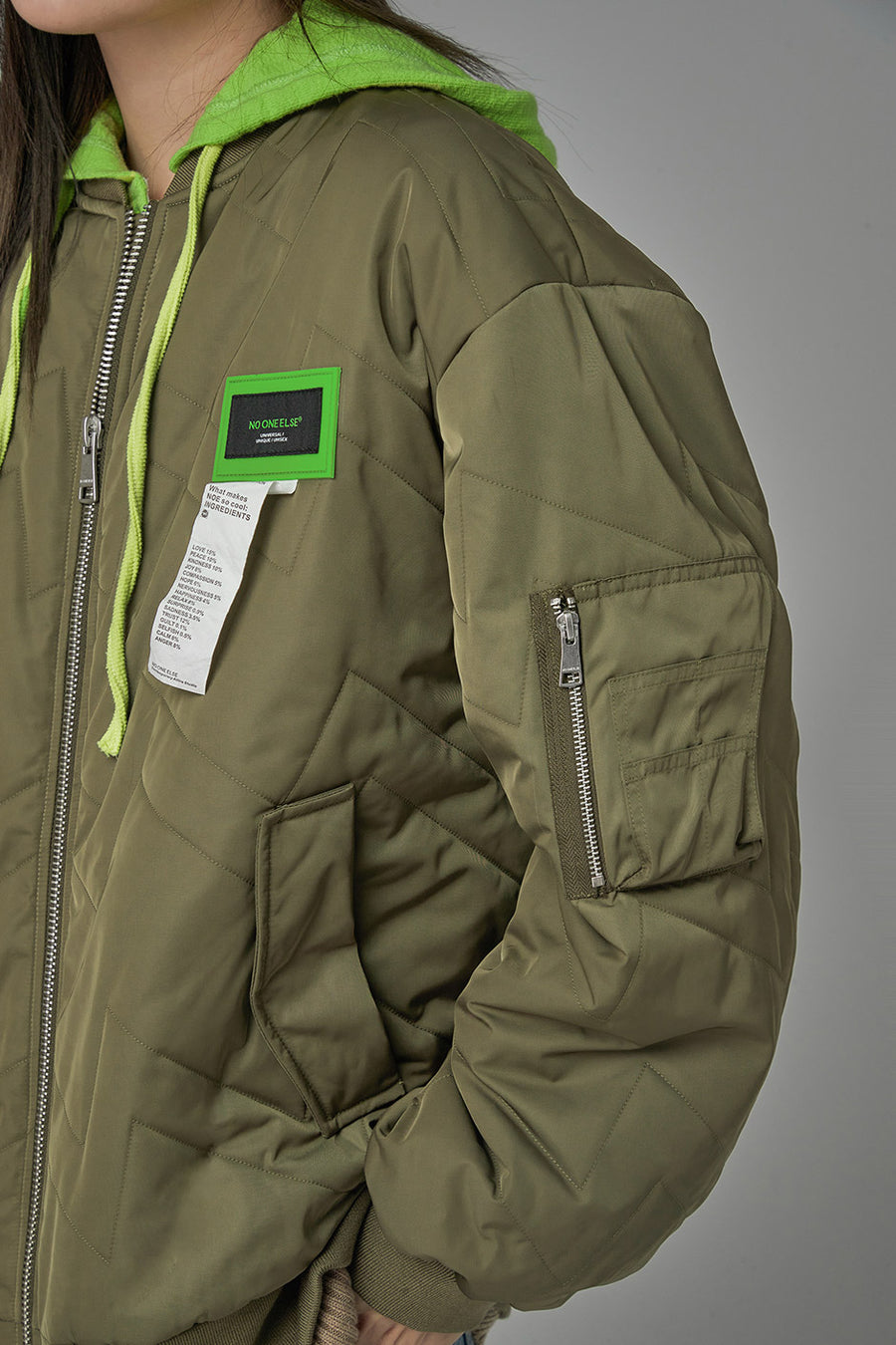 CHUU Getting Some Progress Padded Jacket