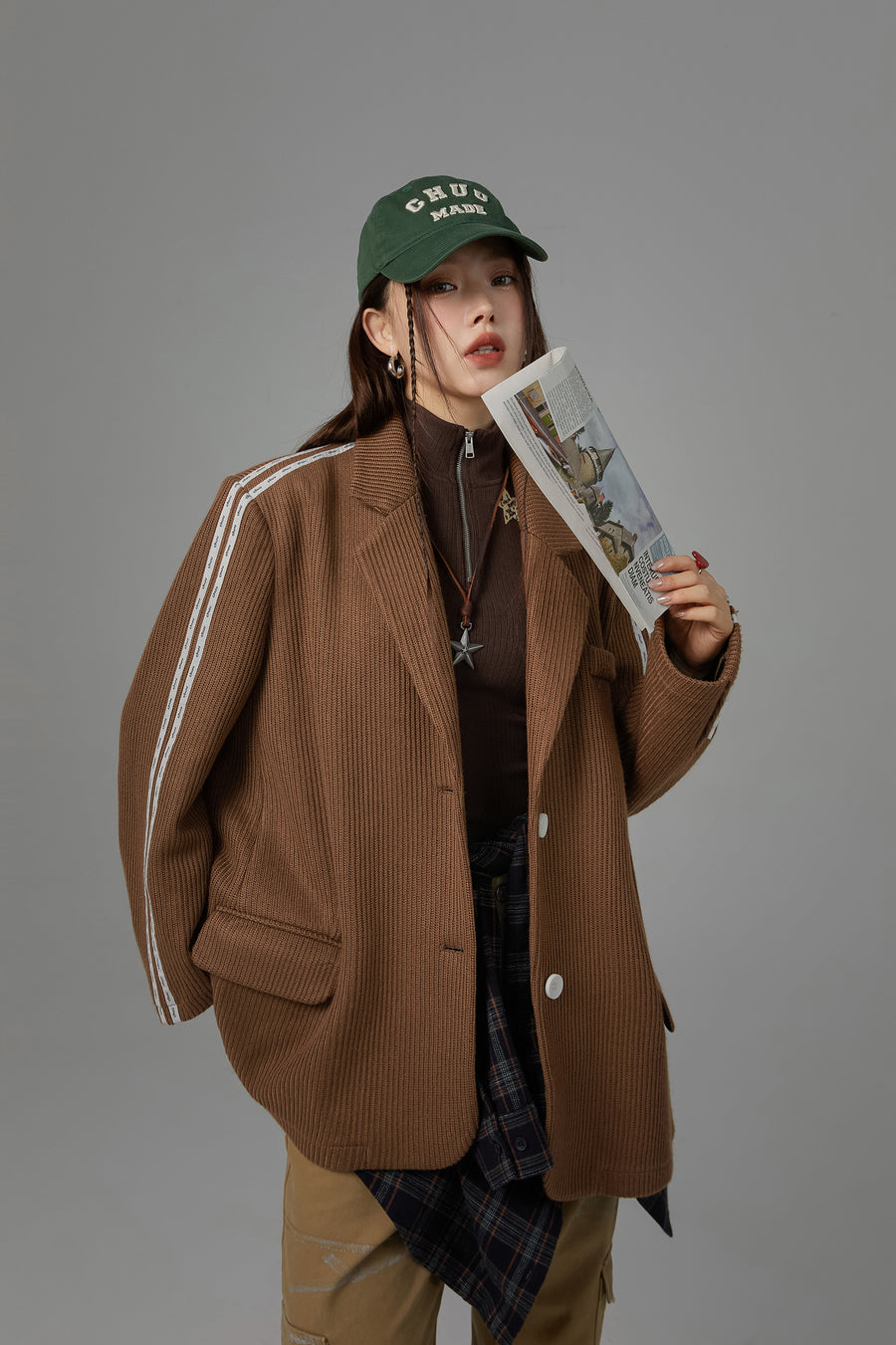 CHUU Head Up Vintage Loose-Fit Jacket