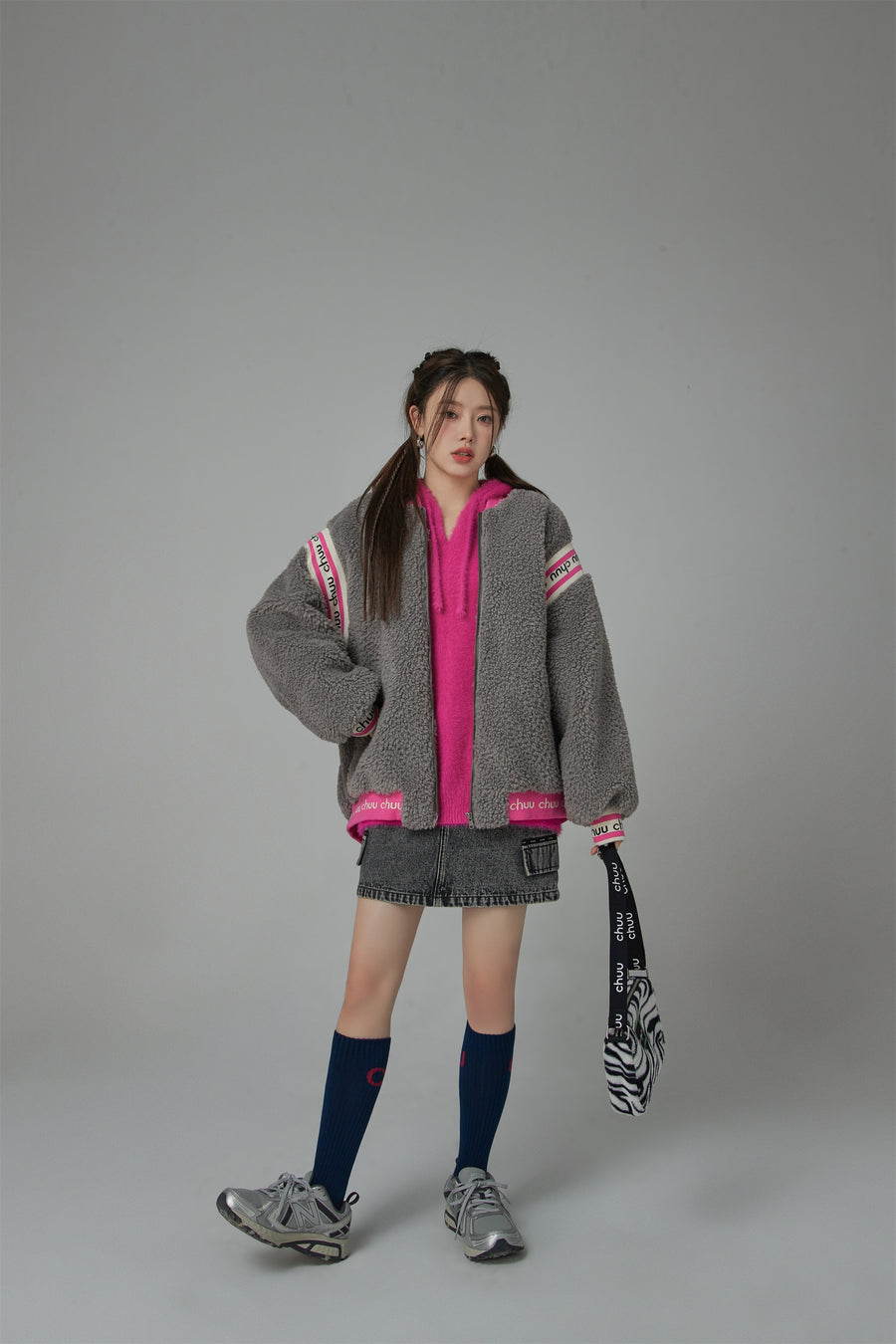 CHUU Sheep Fleece Jumper Zip-Up Jacket