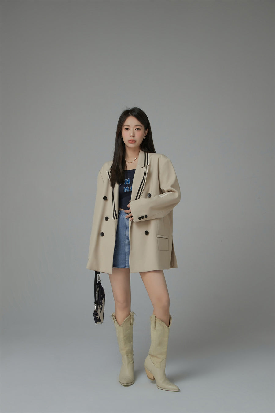 CHUU Oversized School Blazer Jacket