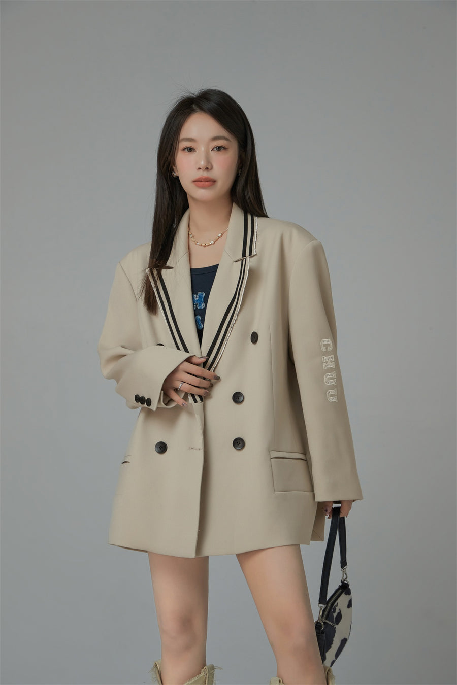 CHUU Oversized School Blazer Jacket