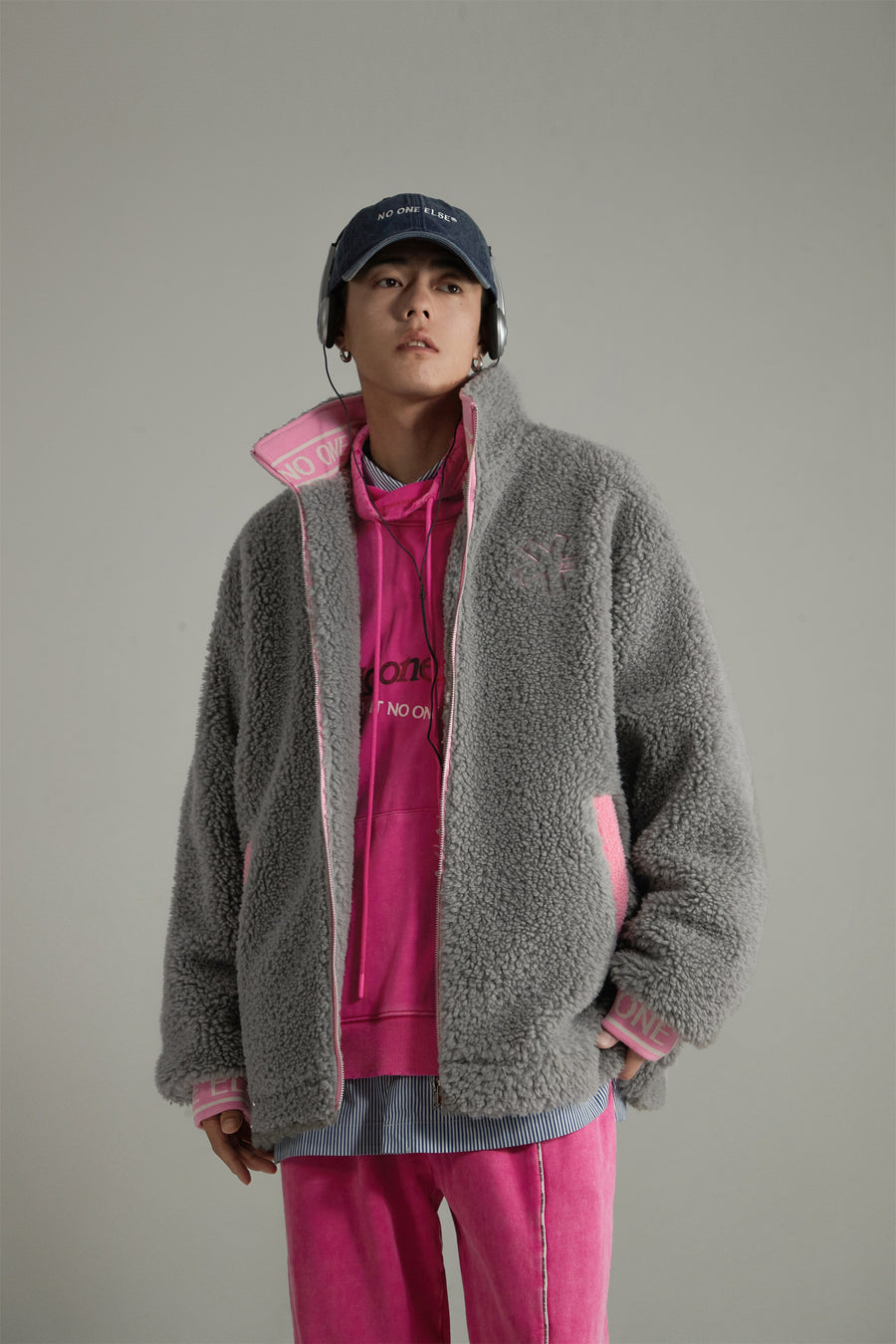 CHUU Cozy Fleece Loose Fit Jacket