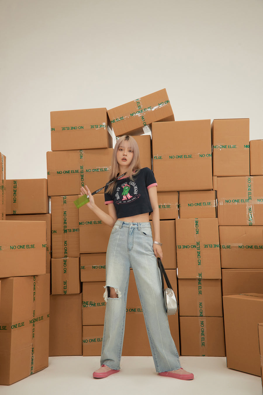 CHUU Your Inner Circle Denim Jeans