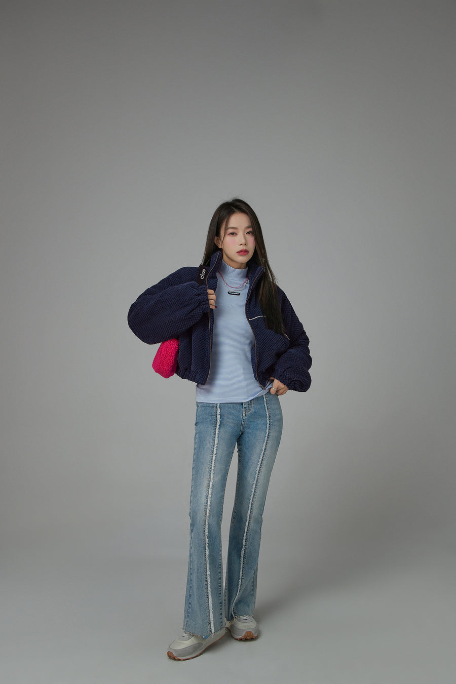 CHUU Im Doing Fine Zipper Jacket