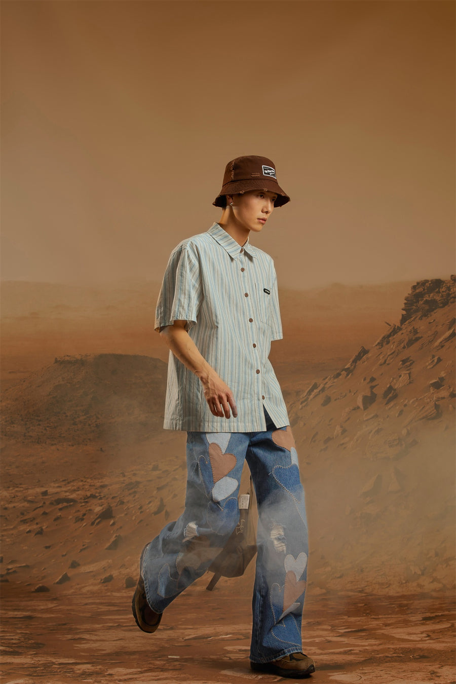 CHUU Heart Wide Denim Jeans