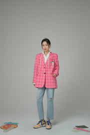 Making My Decisions Checkered Jacket