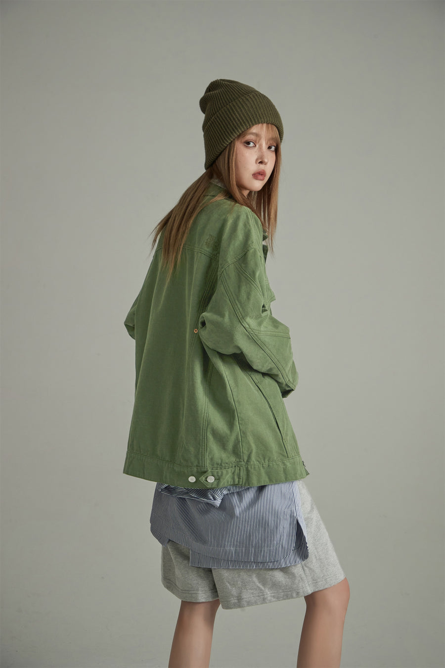 CHUU Simple Button Up Outer Jacket