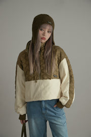 Quilt Padded Half Zip-Up Anorak