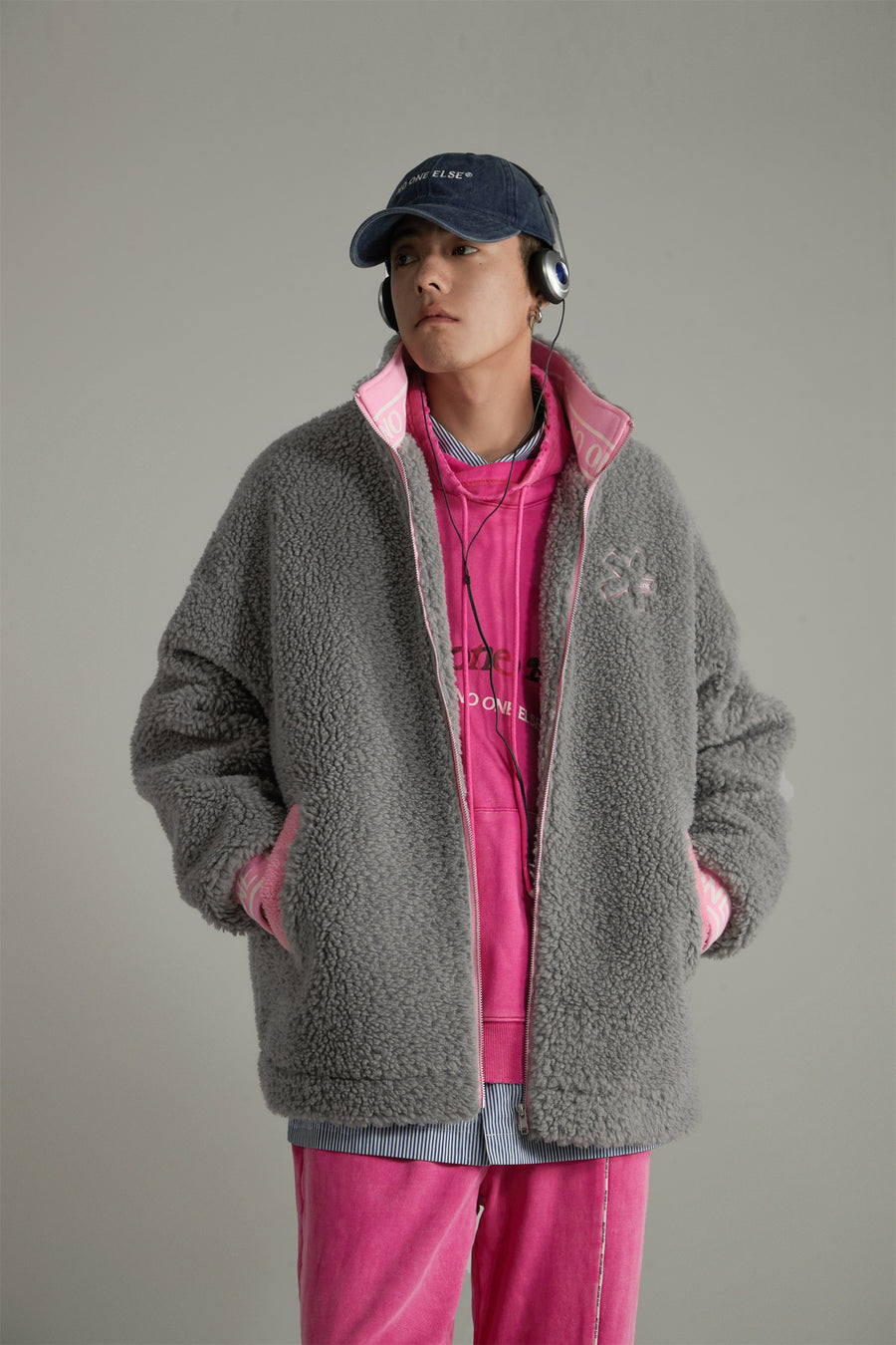 CHUU Cozy Fleece Loose Fit Jacket