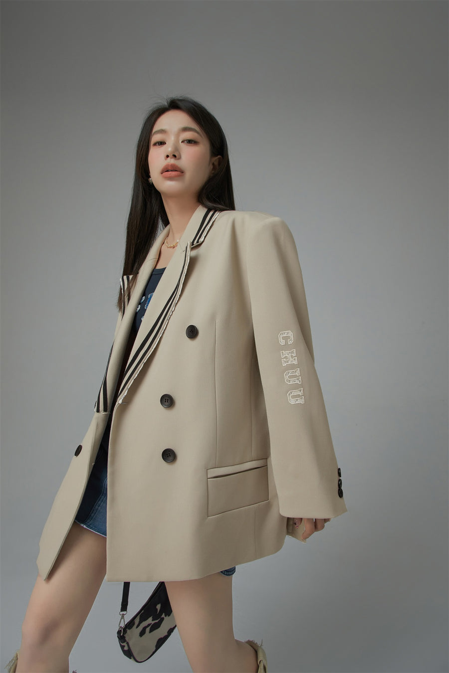 CHUU Oversized School Blazer Jacket
