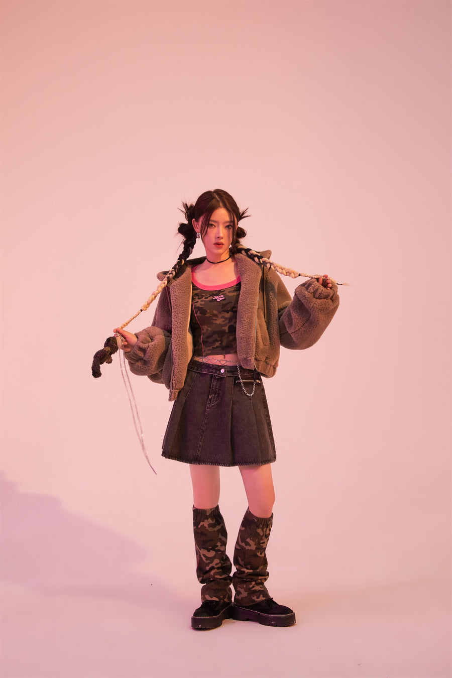 CHUU History In The Making Cozy Fleece Hooded Jacket