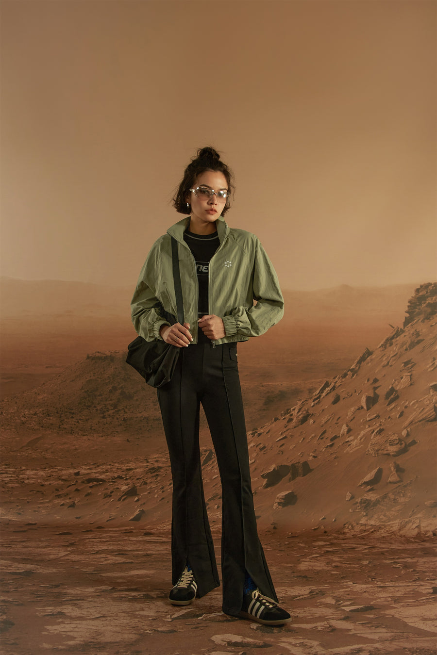 CHUU Collar Cropped Field Jacket