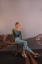 Crop Ankles Straight Jeans