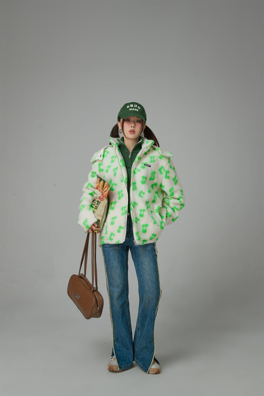 CHUU Fleece Zip-Up Hoodie Jacket