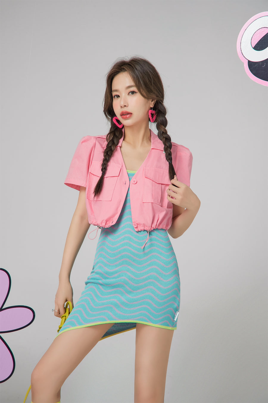 CHUU Embrace Your Inner Gemini Cropped Jacket