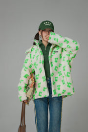 Fleece Zip-Up Hoodie Jacket