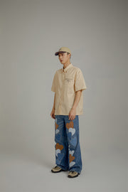 Heart Wide Denim Jeans