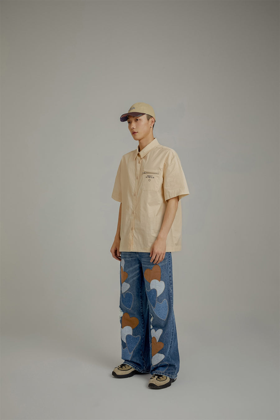 CHUU Heart Wide Denim Jeans