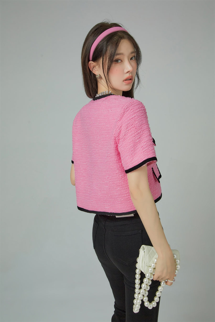 CHUU Forever Beautiful Pink Short Outer Jacket