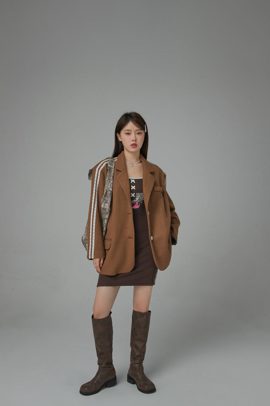 CHUU Head Up Vintage Loose-Fit Jacket
