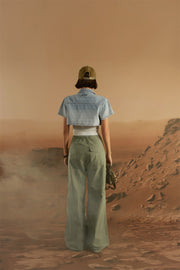 Washed Cropped Denim Jacket